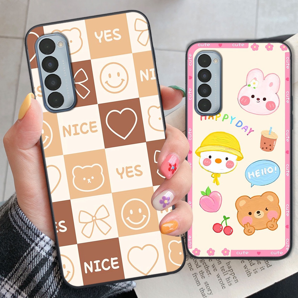 Ốp lưng Oppo RENO 4 PRO happy day, gấu bear dễ thương - BỀN - ĐẸP -BAO GIÁ TOÀN THỊ TRƯỜNG