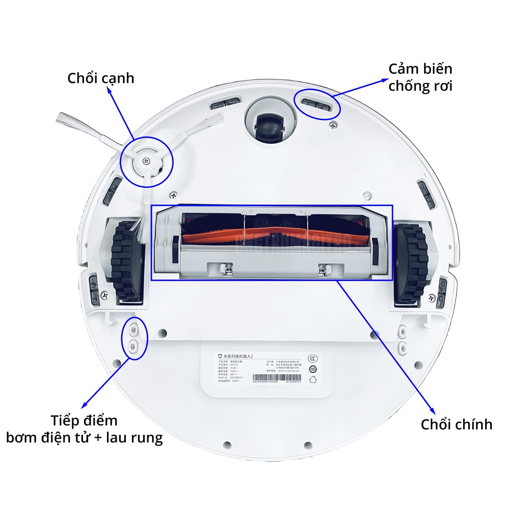 [MỚI 2021] XIAOMI MIJIA v2021 lau rung mới nhất - Robot hút bụi vacumn mop pro 2 lau rung cực sạch