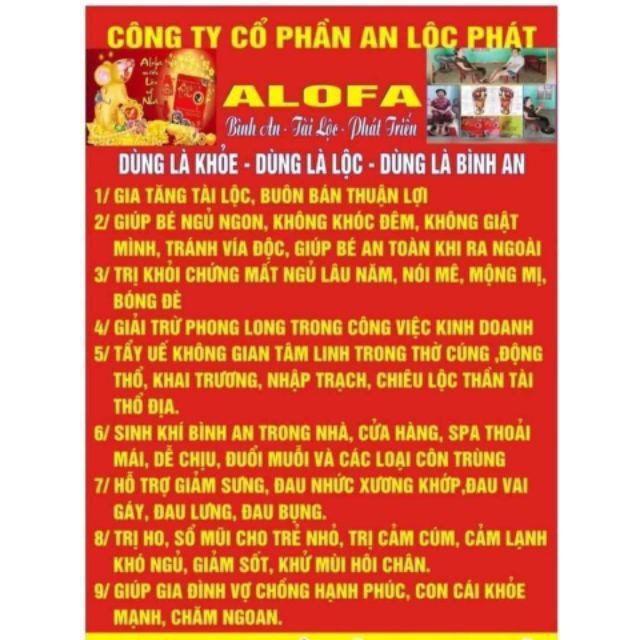 Bột thảo dược phong thủy Alofa