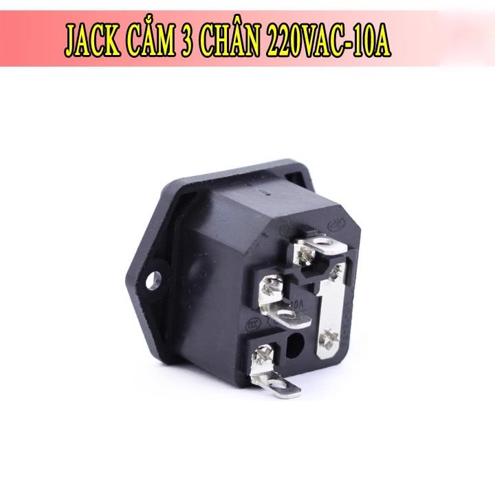 Jack Cắm 3 Chân 220VAC-10A
