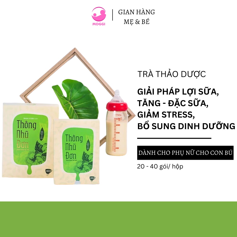 Trà Thảo Dược Lợi Sữa Thông Nhũ Đơn - lợi sữa từ Chè Vằng, Bồ Công Anh, Cam Thảo và các thảo dược quý