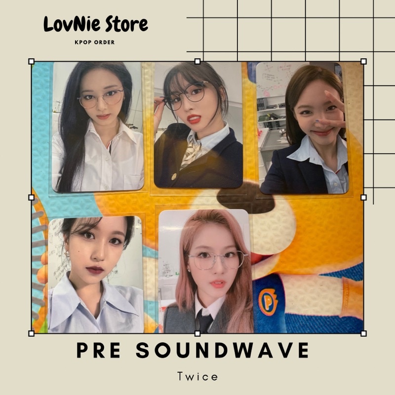 Card ảnh thành viên nhóm TWICE - Pre SOUNDWAVE Fansign Album Fomula of Love