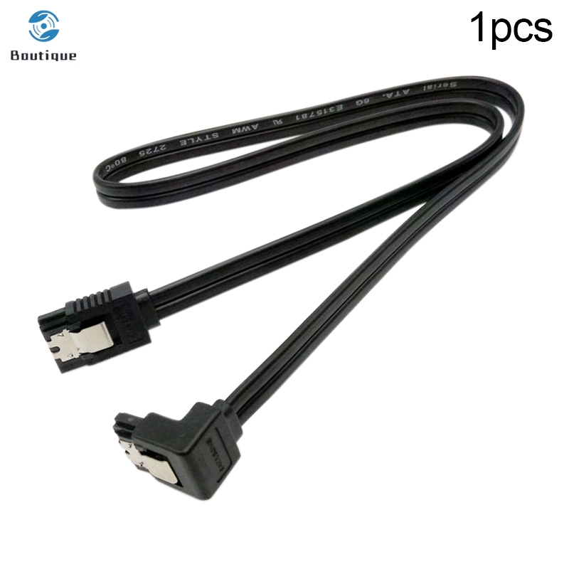 ✿♥▷ SATA 3.0 Cable SATA III 6GB/s Right Angle 90 Degree for HDD Hard Drive 50cm