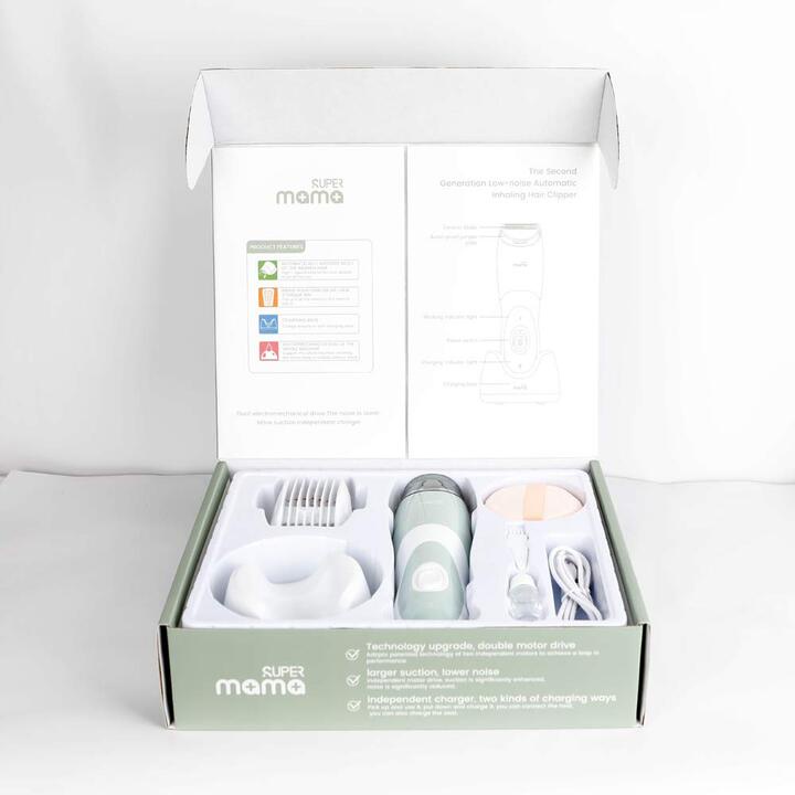 Tông đơ cắt tóc cho bé nhãn hiệu Super Mama SM-3689  chống thấm nước công nghệ Ipx7 - BẢO HÀNH 12 THÁNG