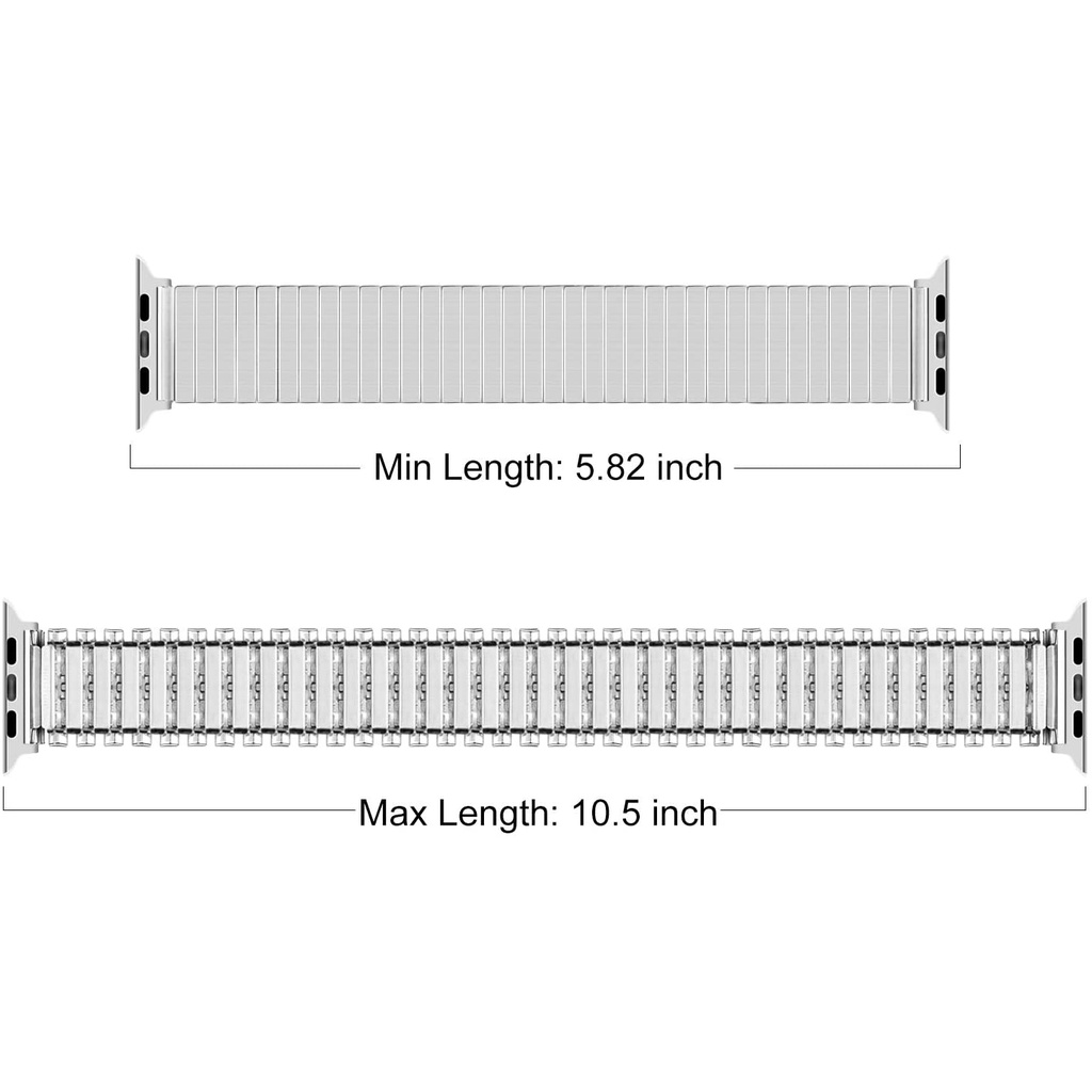 Dây Đeo Thay Thế Chất Liệu Thép Không Gỉ Cho Apple Watch 42mm / 44mm / 38mm / 40mm / 2 / 1 / Se Series 6 / 5 / 4 / 3 / 2 / Se