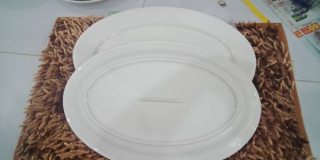 <Video SP> Dĩa sứ trắng dày lớn nhất (Xoài 12,14 inch)