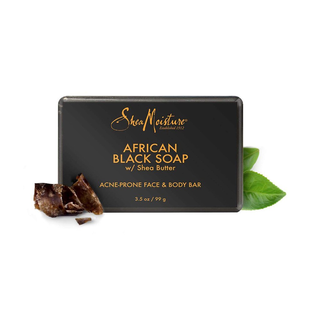XÀ PHÒNG ĐEN CHO DA MỤN SHEAMOISTURE AFRICAN BLACK SOAP ACNE-PRONE FACE & BODY BAR