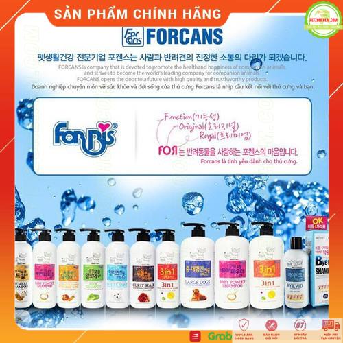 Dầu gội cho chó cỡ lớn Forcans ‍🦺FREESHIP‍🦺 Large Dog 550ml/1000ml Forbis Hàn Quốc dành cho giống chó lớn lông dày xù