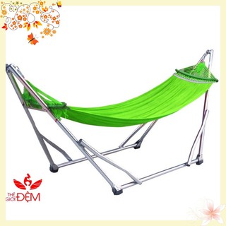 Võng xếp khung INOX Kèm Lưới Võng (Size lớn) giá tốt