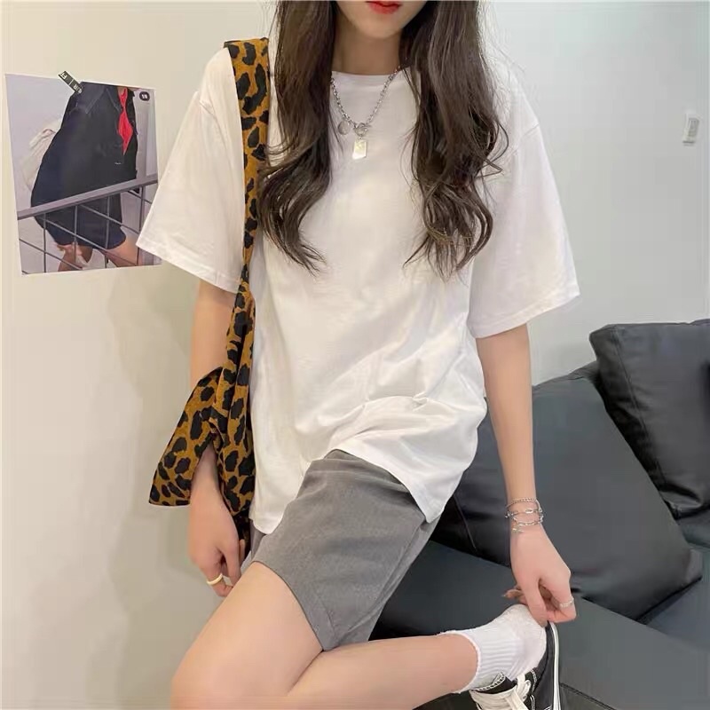 Áo Thun Cotton Trơn Unisex Form Oversize