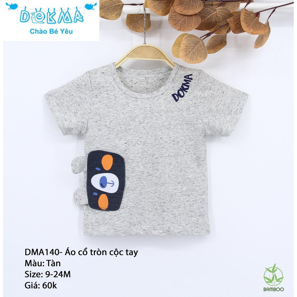 Dokma - Áo cộc tay cổ tròn cho bé 9-24m DMA140