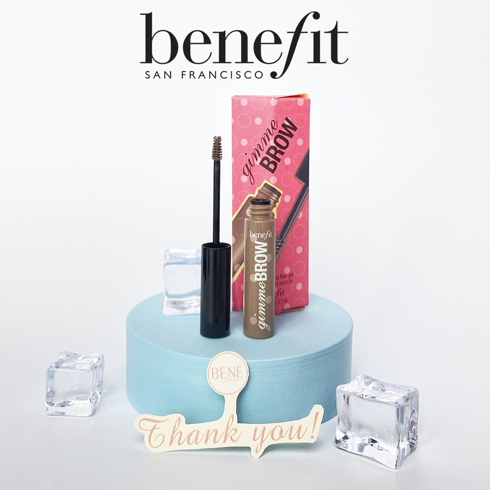 Benefit Mascara Lông Mày Nhuộm & Tạo Dáng Nâu Vừa Gimme Brow Benefit Eyebrow Gel Full Size Bill Mỹ