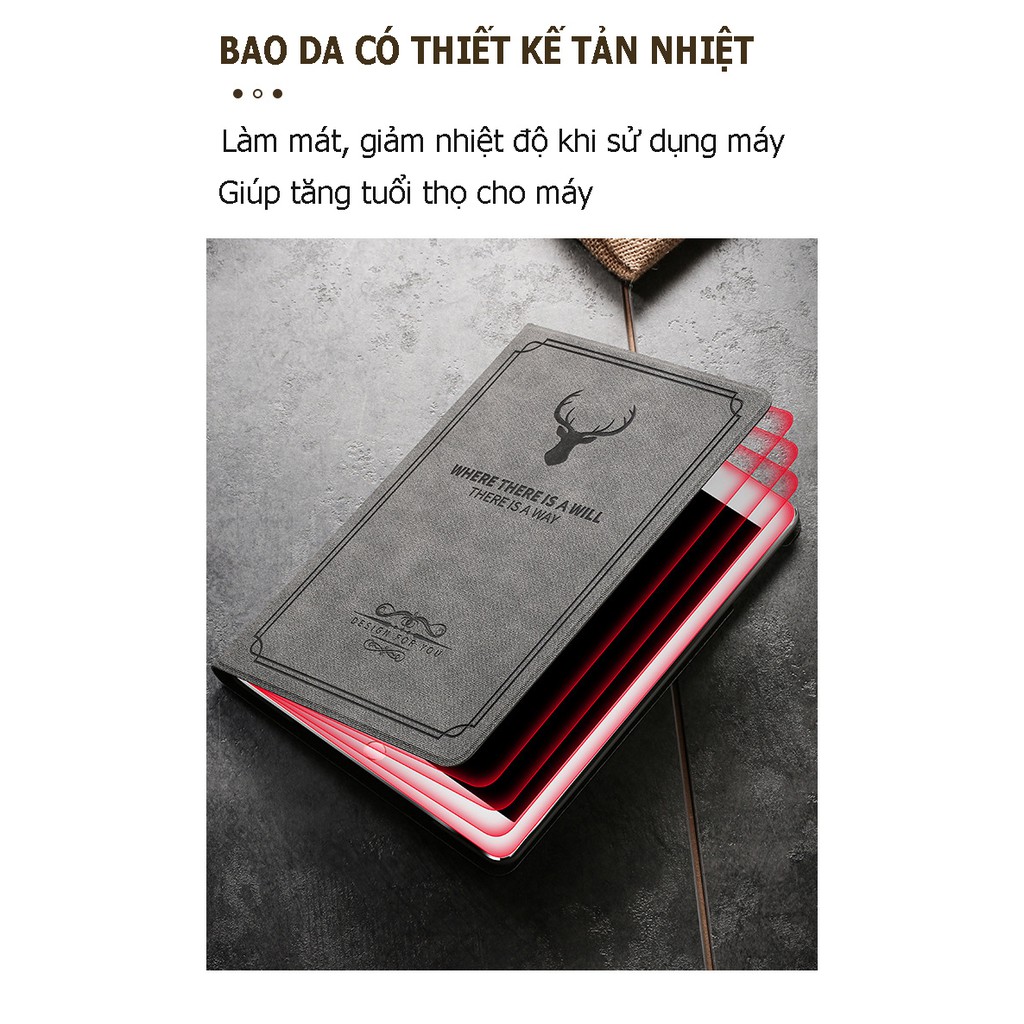 [FREESHIP] Bao da Huawei Dtab D-01J - M3 8.4 inch cao cấp | Họa tiết Deer | Tặng kèm bút cảm ứng và que chọc sim | BigBuy360 - bigbuy360.vn