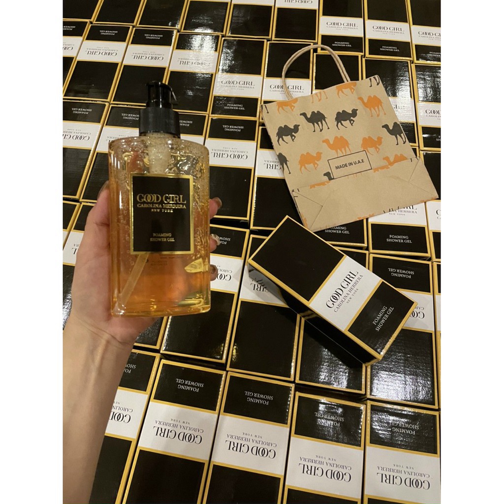 Sữa tắm nước hoa Dubai GOOD GIRL CAROLINA HERRERA 400ml (Lưu hương lâu,Hàng Chuẩn) [TESTER] Mỹ Phẩm Chính Hãng