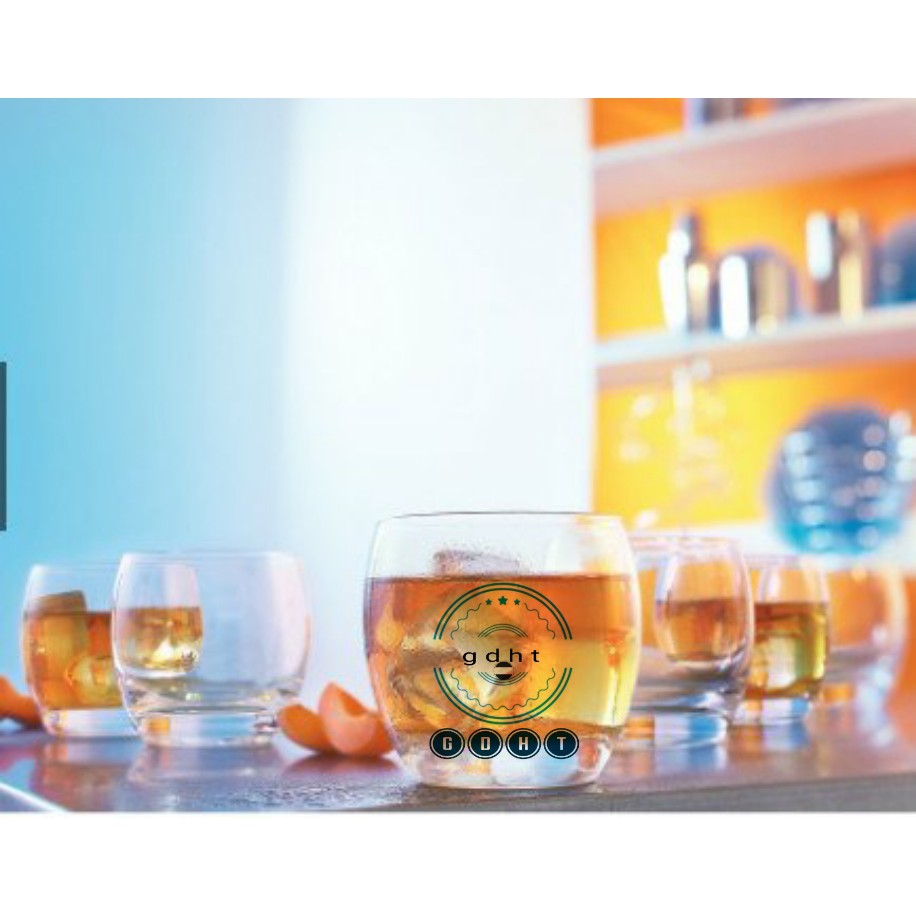 Bộ 6 ly thủy tinh thấp 290ml - Cốc Trứng Trắng