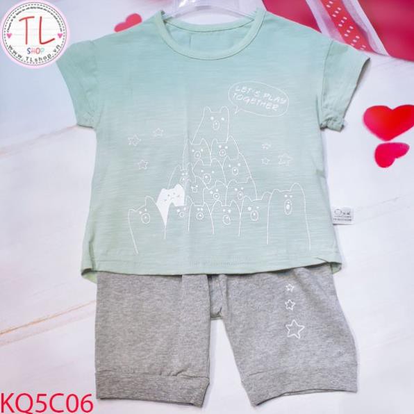 Thời Trang Trẻ Em -Bộ quần áo nam hình gấu và ngôi sao – Quần Áo Bé Trai - Bộ Bé Trai - Quần Áo Bé Gái - Bộ Bé
