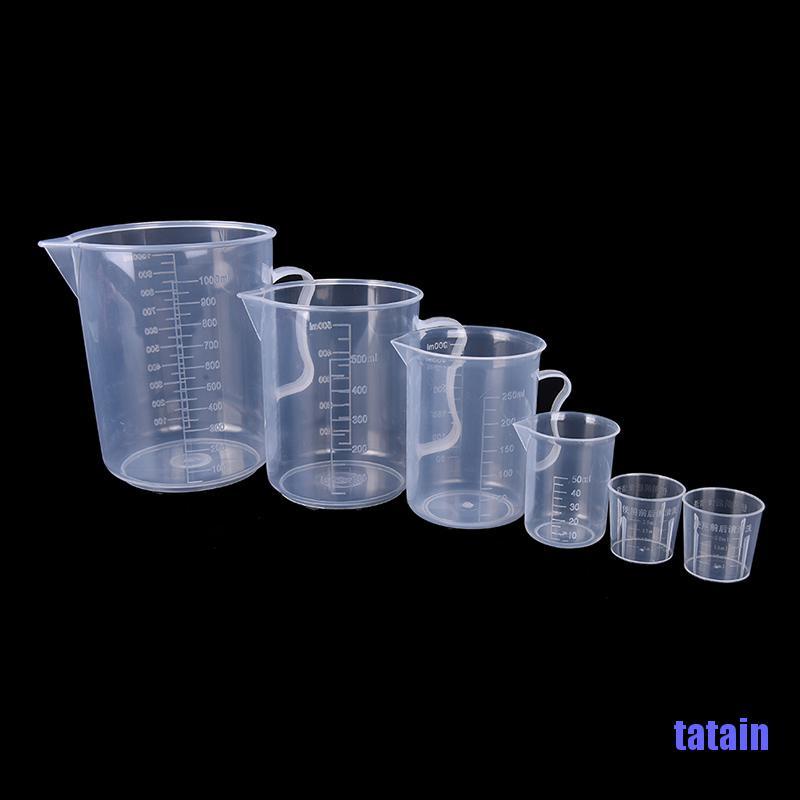 Cốc nhựa đo lường tiện dụng cho nhà bếp có nhiều cỡ tùy chọn 20- 1000ml