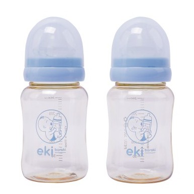 Bình sữa Eki Baraki PESU cổ rộng 260ml