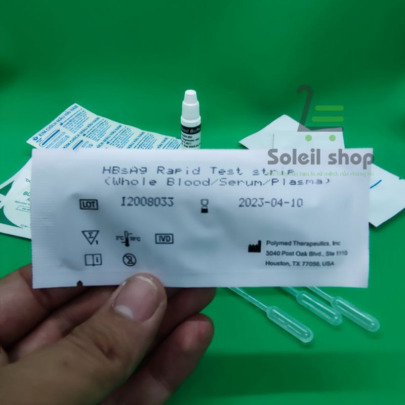 Bộ test thử Viêm gan B, dễ sử dụng, an toàn và tiết kiệm chi phí - Soleil shop