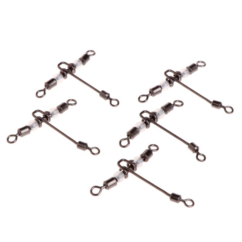 Set 5 Phụ Kiện Câu Cá Xoay 3 Chiều Hình Chữ T Màu Dạ Quang