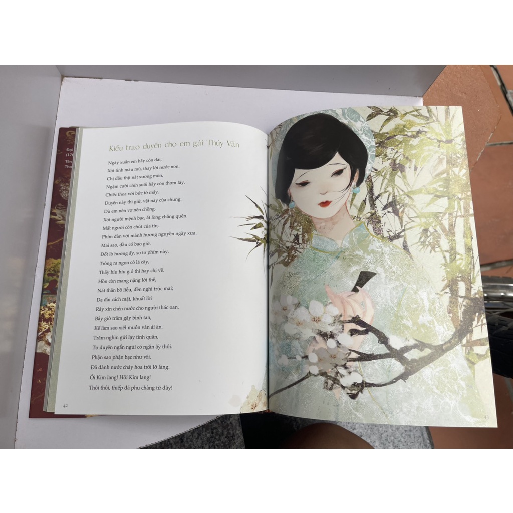 Sách - : [bìa cứng sách artbook] Ký Mộng – Nguyễn Du – Niayu minh họa - ấn bản kỷ niệm 65 năm thành lập NXB Kim Đồng