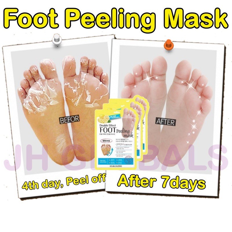 Mặt nạ tẩy tế bào da chết chân Double Effect Foot Feeling Mask