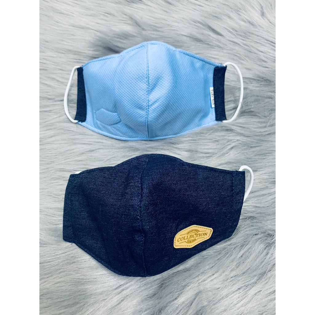 Combo 5 khẩu trang vải jean , thương hiệu TUẤN ANH , ảnh thật