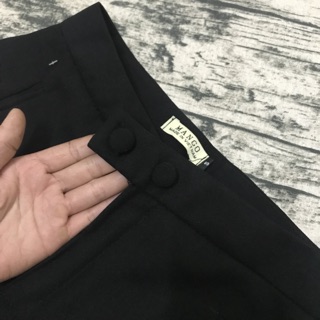 Quần baggy khuy lệch