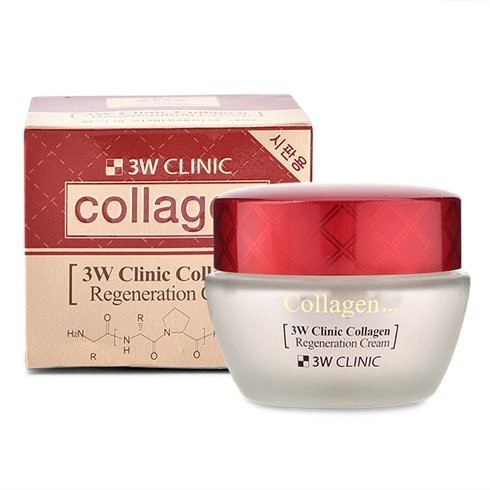 KEM DƯỠNG TRẮNG DA 3W Clinic Collagen Whitening Cream ( Trắng + Đỏ)