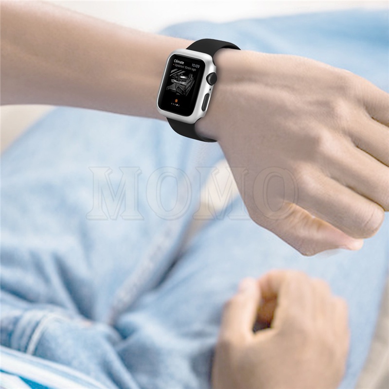 Ốp Cứng Bảo Vệ Màn Hình Đồng Hồ Apple Watch 45mm 41mm 44mm 40mm 42mm 38mm Series 7 6 5 4 3 2