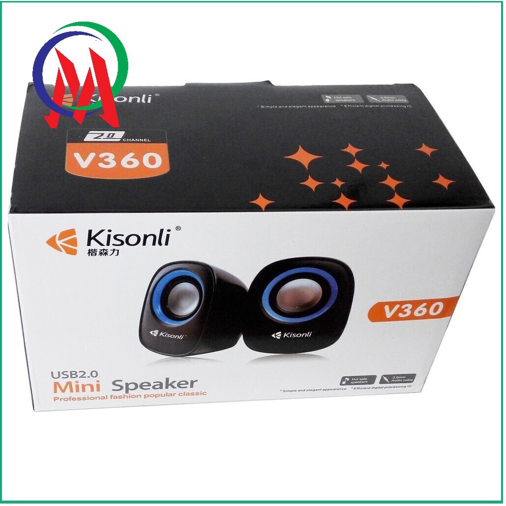 Loa 2.0 Kisonli V360. Vi Tính Quốc Duy