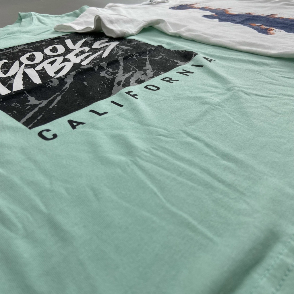 Áo phông bé trai size đại 4 5 đến 10 12 14 tuổi Áo thun trẻ em xuất dư cotton 22 đến 45kg - ATHD