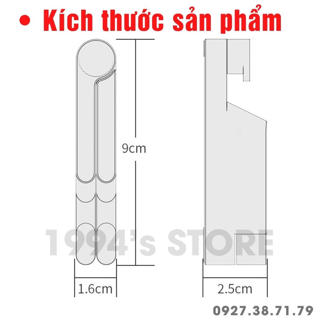 Đế đỡ điện thoại, máy tính bảng để bàn nhỏ gọn điều chỉnh đa năng, hợp kim nhôm cao cấp - Kệ để điện thoại, iPad gấp gọn