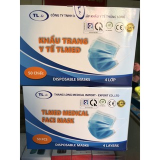 Khẩu Trang y tế Thăng Long 4 lớp (hàng công ty chuẩn)