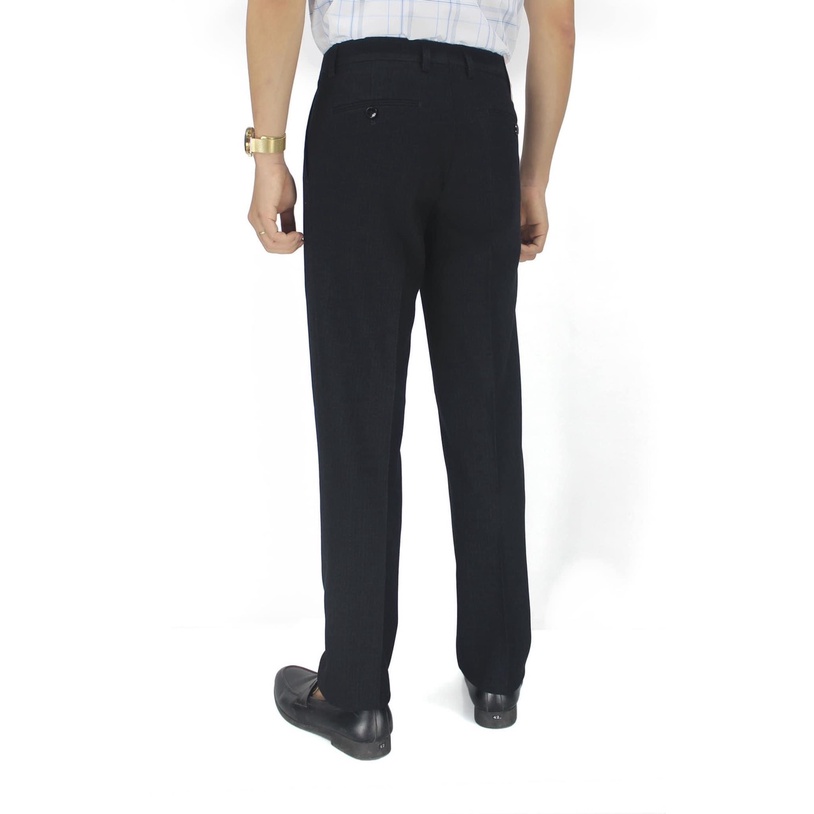 Quần Tây Nam 0ly Classic Form Thường Vĩnh Tiến 369 - Màu Đen Trơn