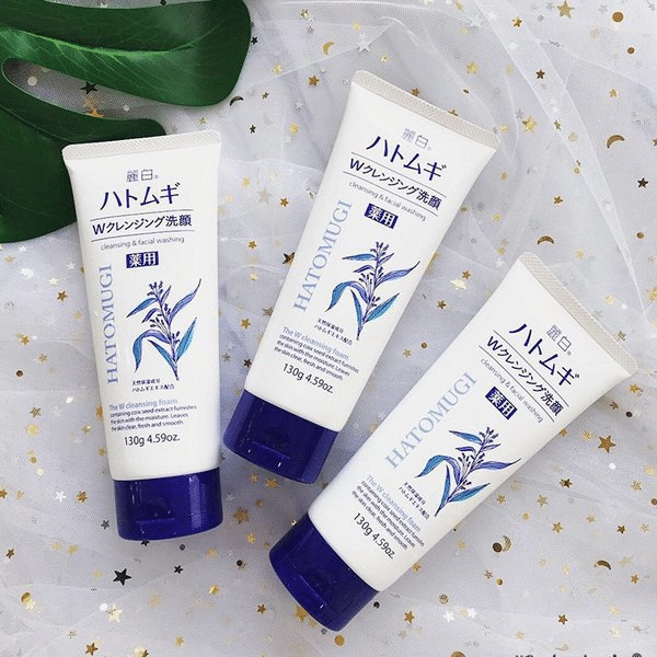 Sữa rửa mặt Raihaku Hatomugi Facial Foam dưỡng ẩm và làm sáng da nhập khẩu chính hãng Nhật Bản 130g/170g