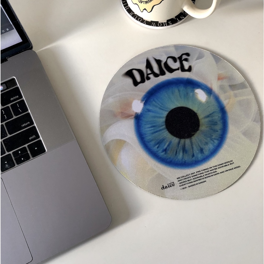 Daice || 𝟴-𝗯𝗮𝗹𝗹 mouse pad - miếng lót chuột để bàn hình tròn nhiều mẫu