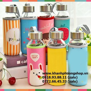 Bình nước thủy tinh - bình đựng nước thủy tinh