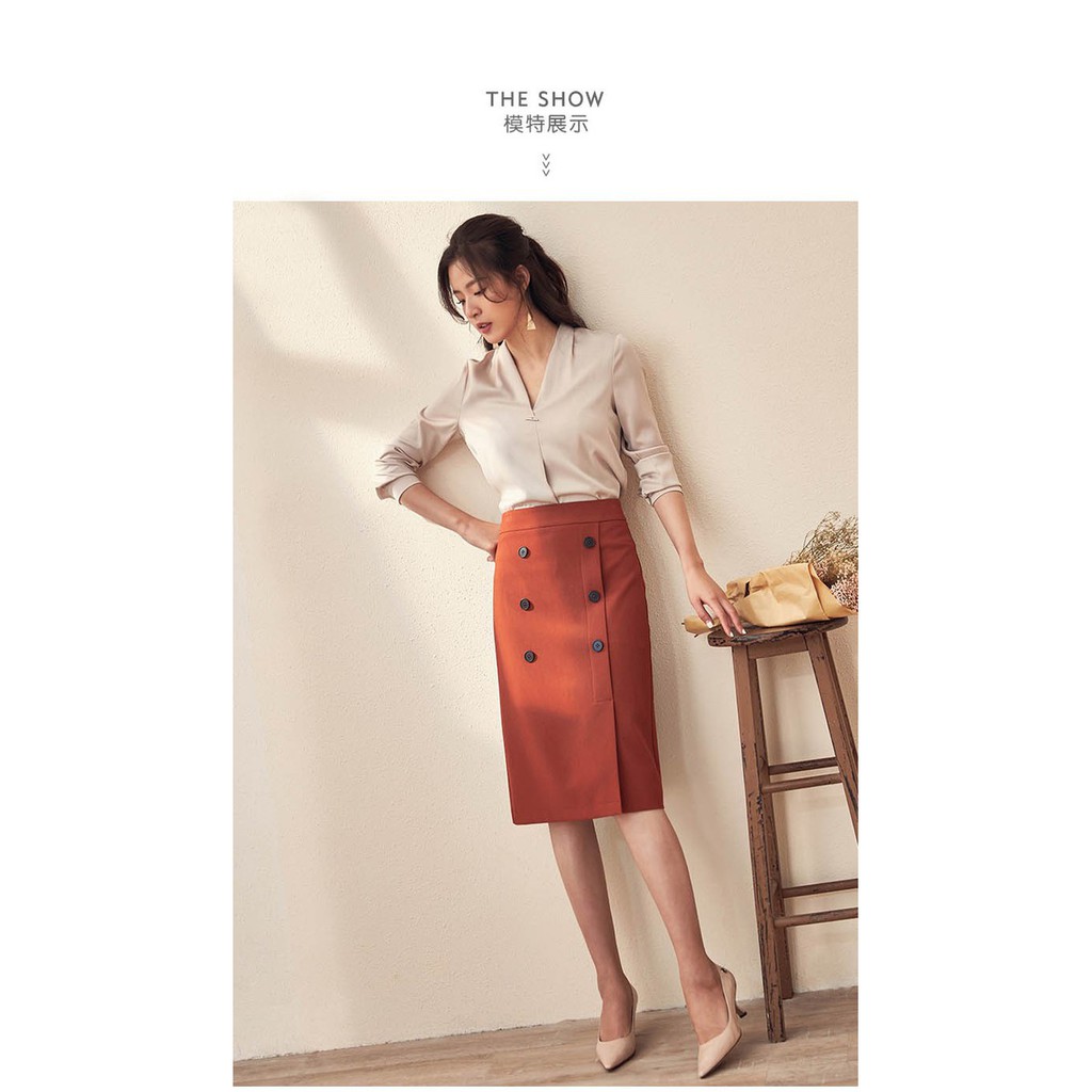 Chân Váy Nữ ❣️𝑭𝒓𝒆𝒆𝒔𝒉𝒊𝒑❣️ CHÂN VÁY 6 NÚT HANA - Hàng thiết kế phom chuẩn đẹpv