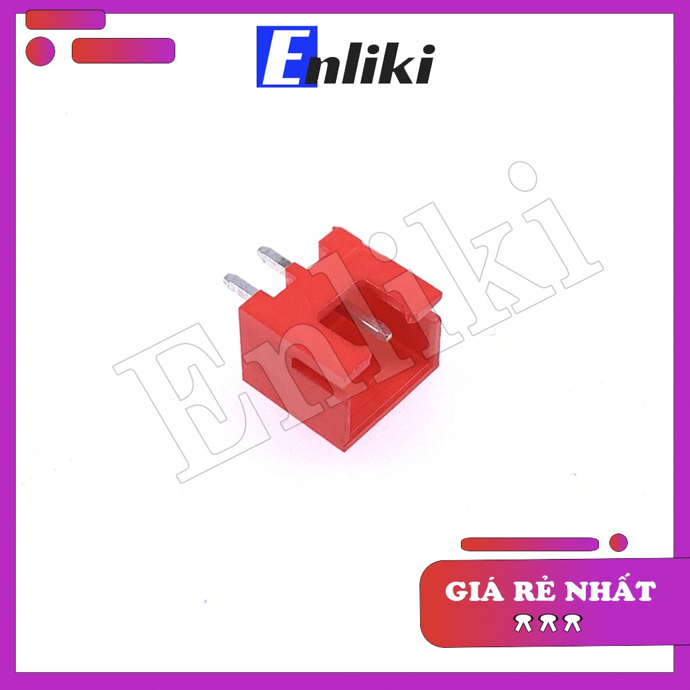 5 Chiếc Header Đực Thẳng Màu Đỏ 2P XH2.54-2P