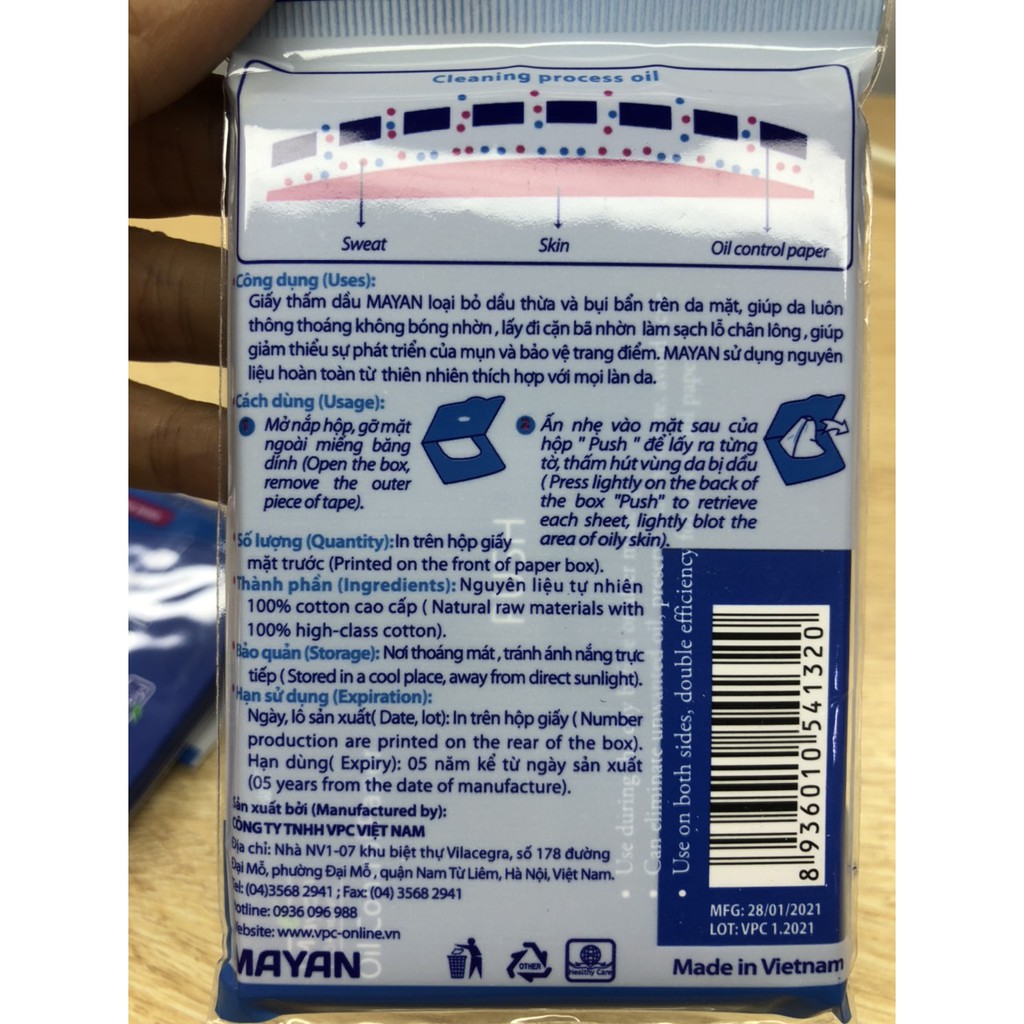 flim thấm dầu Mayan 100 tờ