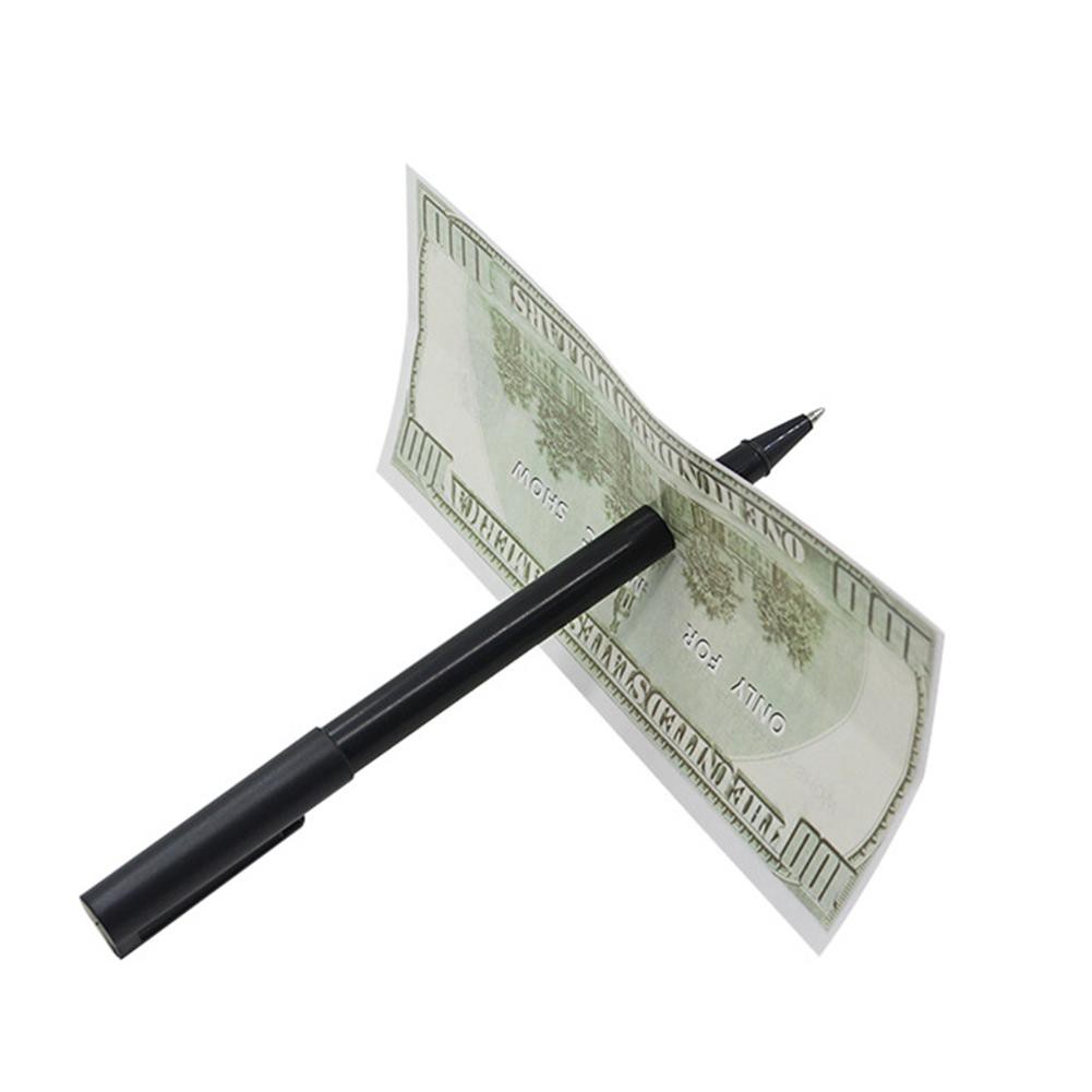 Bút 2 đầu xỏ ngang tiền giấy bằng nhựa dùng làm đạo cụ ảo thuật tiện lợi