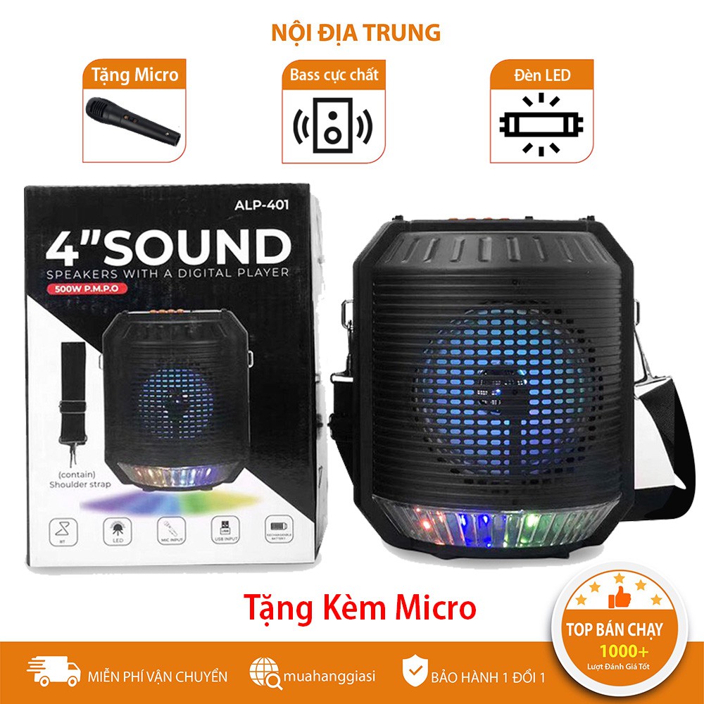 [Freeship] Loa karaoke kẹo kéo Mini Jubilee Mart kết nối bluetooth tặng kèm mic có dây, âm thanh chất lượng