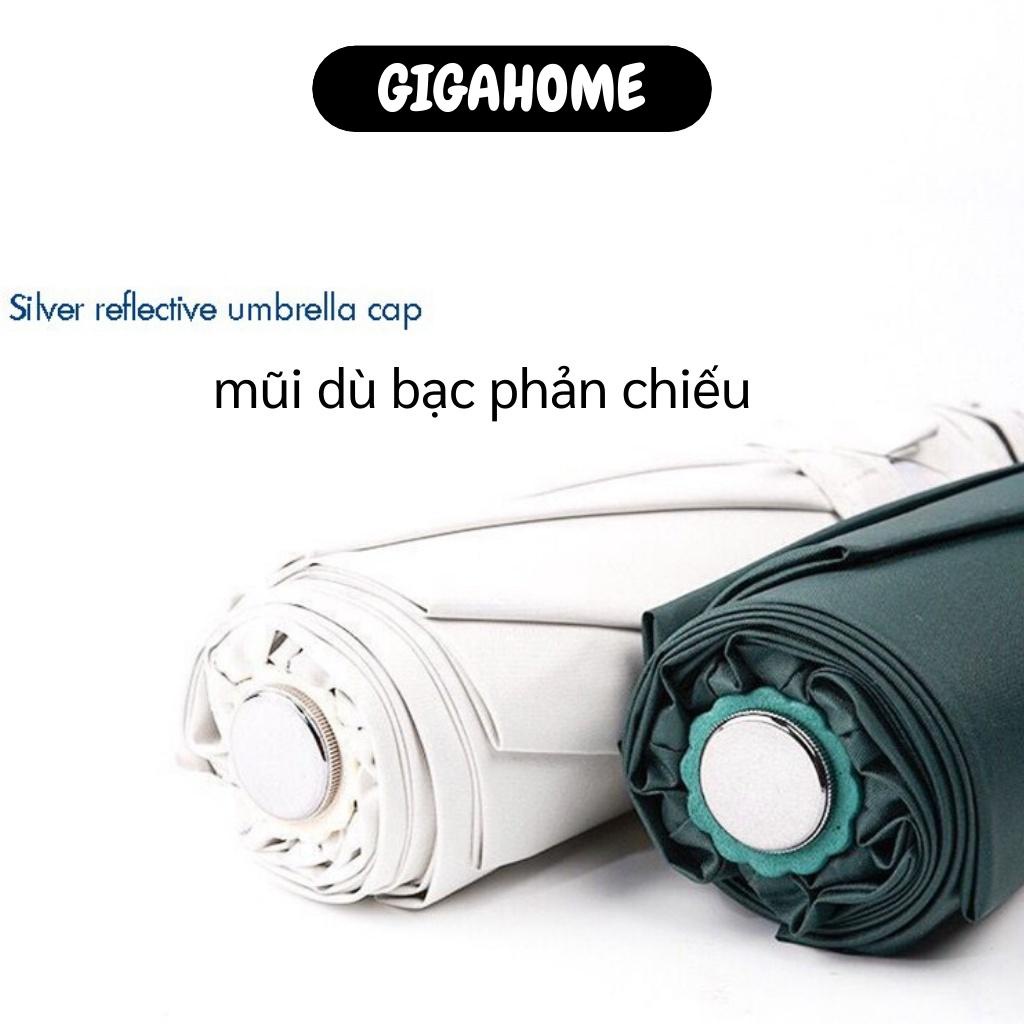 Dù Đi Mưa GIGAHOME Ô Gấp Gọn 4 Lớp Không Thấm Nước, Chống Nắng, Chống Tia UV Nhỏ Gọn 7291