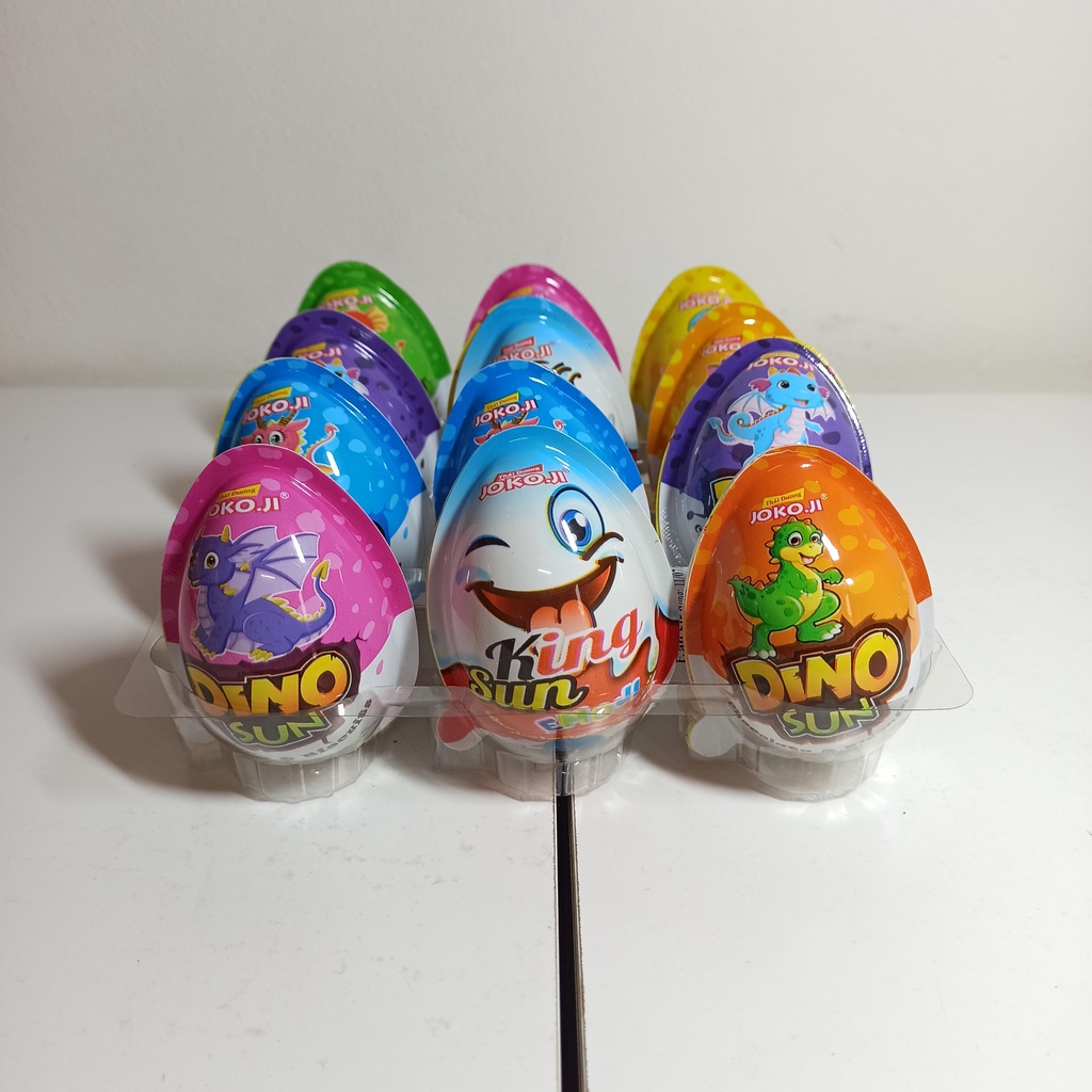 Kẹo Socola Trứng Khủng Long Thái Dương Kèm Đồ Chơi (Hộp 24 Quả) - Candy 2T Store