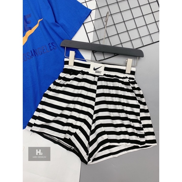 SNU345 - SET ĐÙI NỮ ÁO XANH NJK3 QUẦN VÁY KẺ