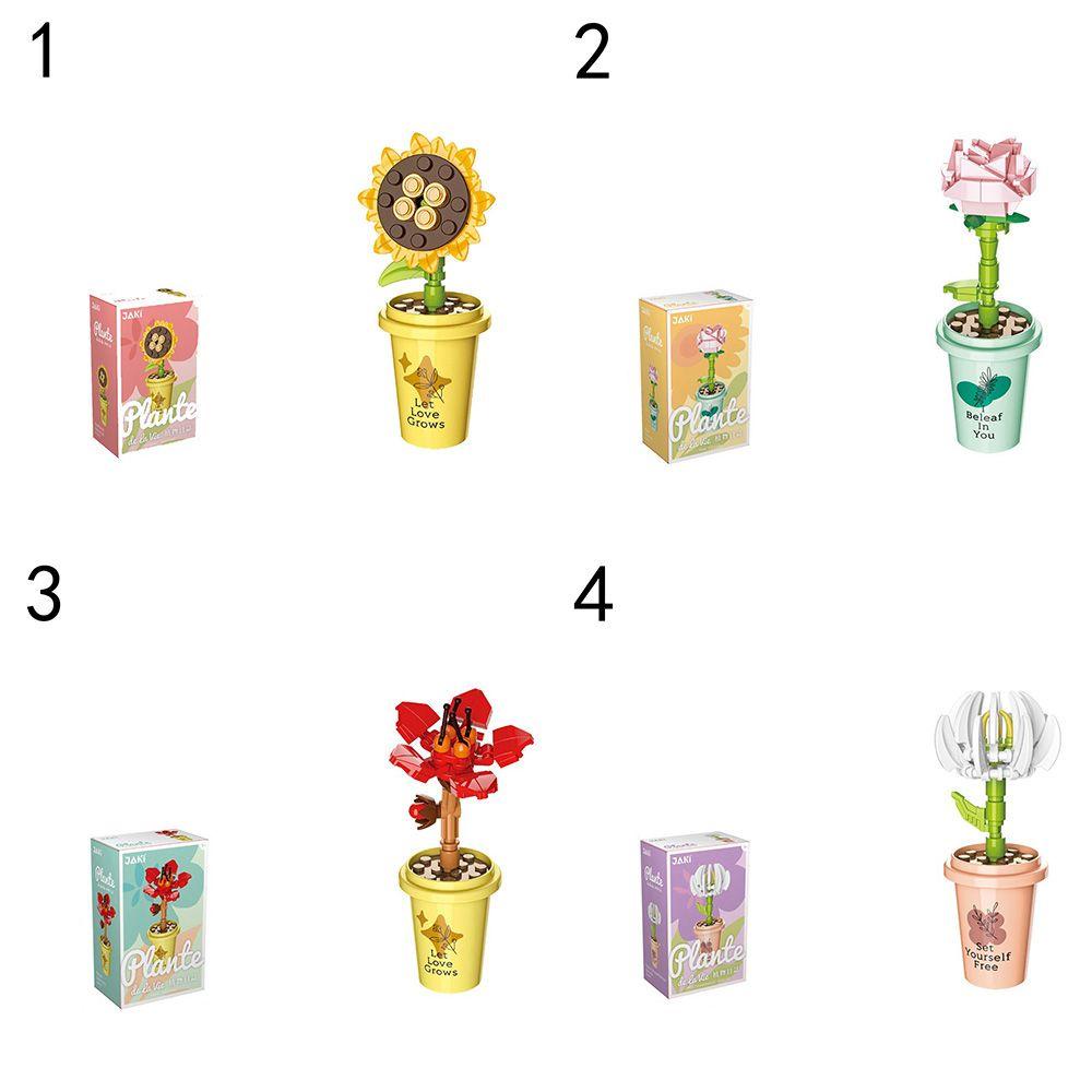 Khối Lắp Ráp Hình Hoa Hồng Ba Chiều Mẫu Mới