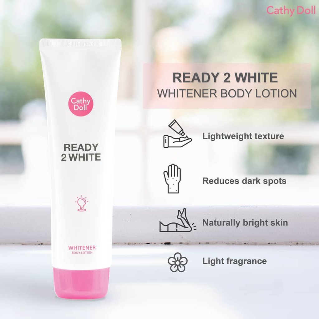 [Date 2024 - Thái Lan] Sữa dưỡng thể trắng da CathyDoll Ready 2 White Whitener Body Lotion 150ml