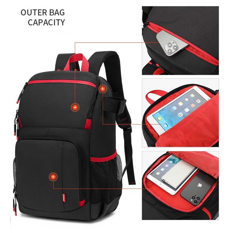 Balo đựng máy ảnh chuyên dụng.