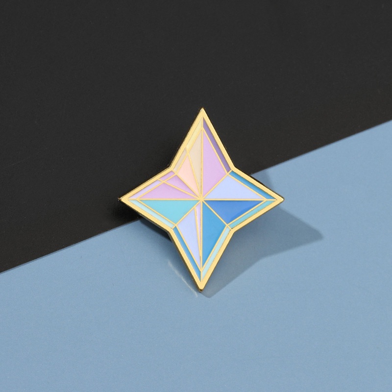 Ghim Cài Áo Hình Học Tráng Men Thời Trang Cho Nữ